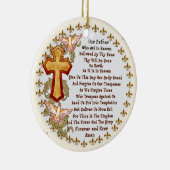 Christelijk Onze Vader-sieraad Keramisch Ornament (Rechts)