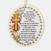Christelijk Onze Vader-sieraad Keramisch Ornament (Links)