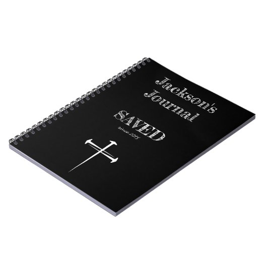 Christelijk opgeslagen dagboek met 3 Nail Cross Notitieboek (Linkerzijde)