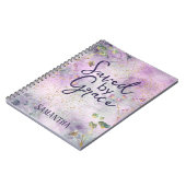 Christelijk Opgeslagen door Grace Glam Chic Girly Notitieboek (Linkerzijde)