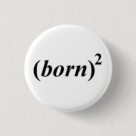 Christelijk "opnieuw geboren" ronde button 3,2 cm