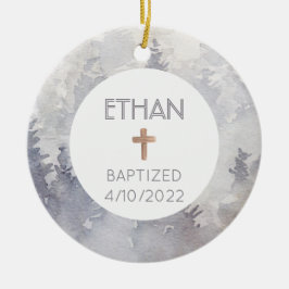 Christelijk Ornament Baptism Dedication Date