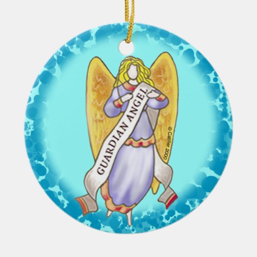 Christelijk Ornament Guardian Angel (Voorkant)