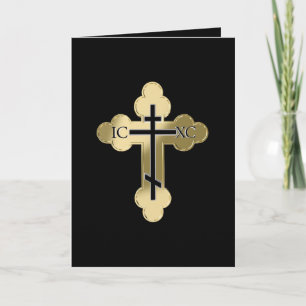 Christelijk-orthodox kruis kaart