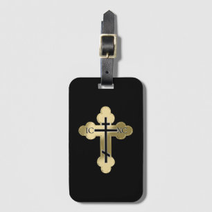 Christelijk orthodoxe kruis bagagelabel