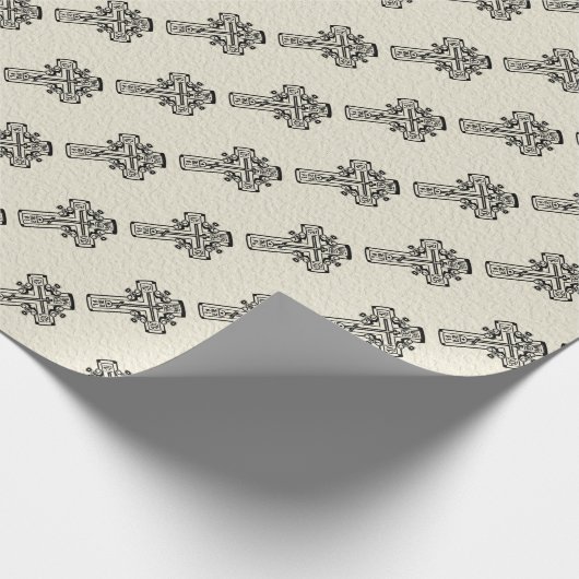 Christelijk orthodoxe kruis cadeaupapier (Hoek)