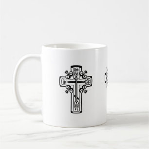 Christelijk orthodoxe kruis koffiemok