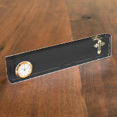 Christelijk orthodoxe kruis naambordje (Zijkant)