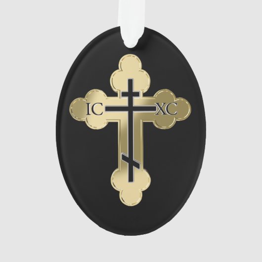 Christelijk orthodoxe kruis ornament (achterkant)