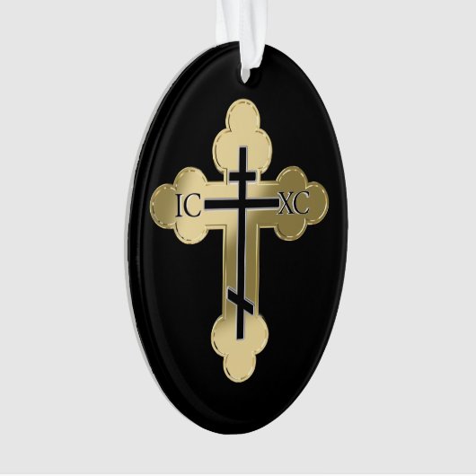 Christelijk orthodoxe kruis ornament (voorkant)