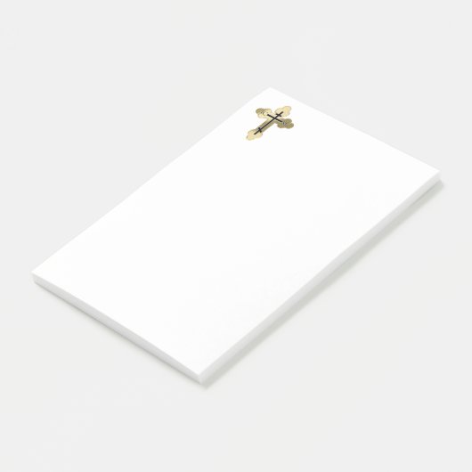 Christelijk orthodoxe kruis post-it® notes (Schuin)