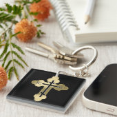 Christelijk orthodoxe kruis sleutelhanger (Voorkant Rechts)