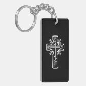 Christelijk orthodoxe kruis sleutelhanger (Voorkant Links)