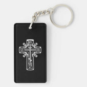 Christelijk orthodoxe kruis sleutelhanger (achterkant)