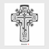 Christelijk orthodoxe kruis sticker (Vel)