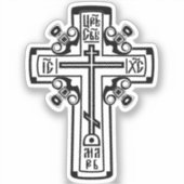 Christelijk orthodoxe kruis sticker (Voorkant)