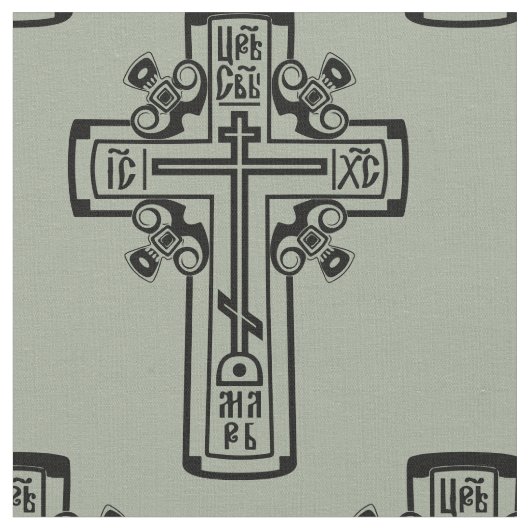 Christelijk orthodoxe kruis stof (Close Up)
