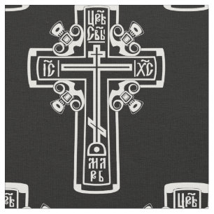 Christelijk orthodoxe kruis stof