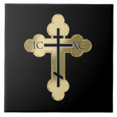 Christelijk orthodoxe kruis tegeltje (Voorkant)