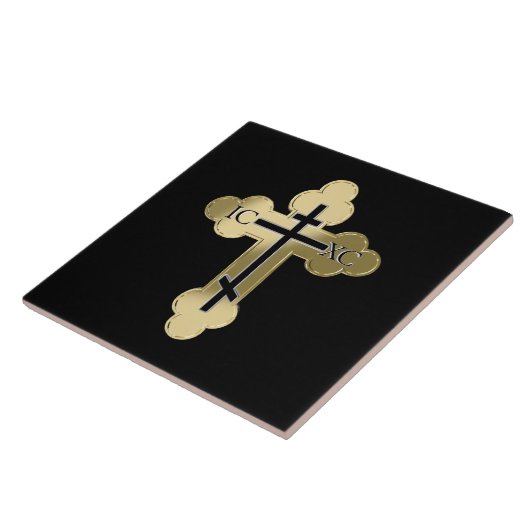 Christelijk orthodoxe kruis tegeltje (Zijkant)