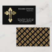 Christelijk orthodoxe kruis visitekaartje (Voorkant / Achterkant)