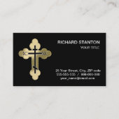 Christelijk orthodoxe kruis visitekaartje (Voorkant)