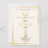 Christelijk-orthodoxe trouwuitnodiging kaart (Voorkant)