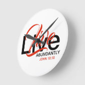 Christelijk overvloedig leven John 10 LEEFT ABUNDA Ronde Klok (Hoek)
