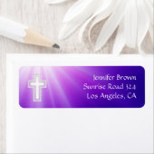 Christelijk | Paarse stralen Etiket (Insitu)