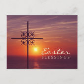 Christelijk Paaskruis briefkaart (Voorkant)