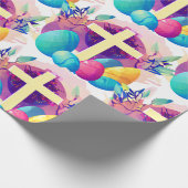 Christelijk paaskruis cadeaupapier (Hoek)