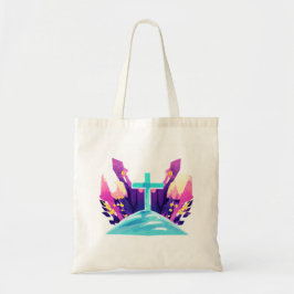 Christelijk paaskruis tote bag