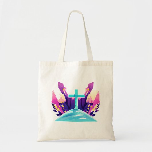 Christelijk paaskruis tote bag (Voorkant)