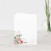 Christelijk Paaskruis Waterverf Rozen Eucalyptus Feestdagen Kaart (Achterkant)