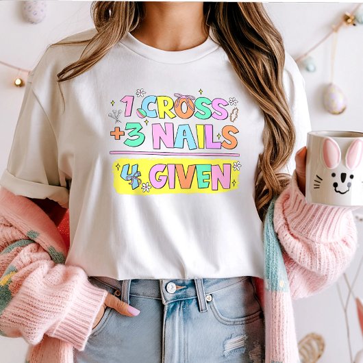 Christelijk Paaslak; 1 Shirt 3 spijkers 4 gegeven