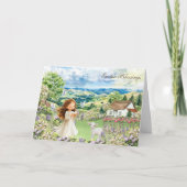 Christelijk paaslam feestdagen kaart (Voorkant)