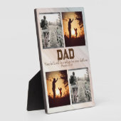 Christelijk Papa Persoonlijk Cadeau Fotoplaat (Zijkant)