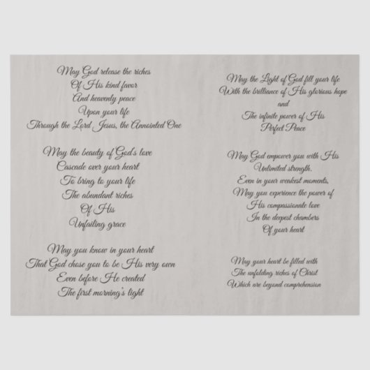 Christelijk papier voor de loskoppeling van gebede (Voorkant)