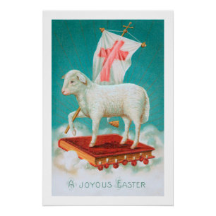 Christelijk Paschaal Lam / Agnus Dei Pasen Perfect Poster