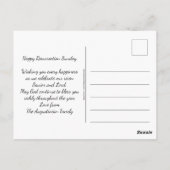 Christelijk Pasen ALLEMAAL OVER DE WEER VAN JESUS Briefkaart (Achterkant)