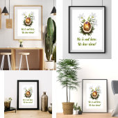 Christelijk Pasen Hij is Risen Egg Cave Thorn Crow Poster