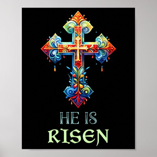 Christelijk Pasen is hij opstandingsorthodox Poster (Voorkant)