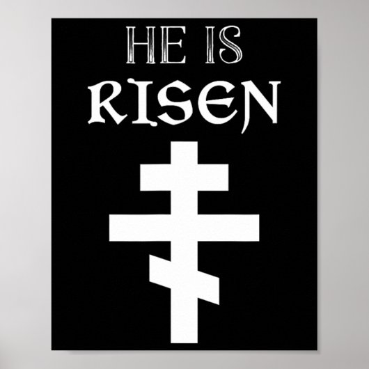 Christelijk Pasen is hij opstandingsorthodox Poster (Voorkant)