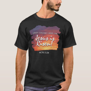 Christelijk Pasen JESUS IS OPGEWEKT Zonsondergang  T-shirt