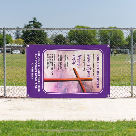 Christelijk Pasen JESUS IS RISEN Spandoek (Insitu)