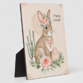Christelijk Pasen Konijn Boho Pastel Fotoplaat (Zijkant)