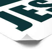 Christelijk Pasen Pasen Jezus is Risen Perfect Poster (Hoek)