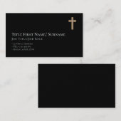 Christelijk pastoor predikant Deacon Visitekaartje (Voorkant / Achterkant)