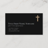 Christelijk pastoor predikant Deacon Visitekaartje (Voorkant)