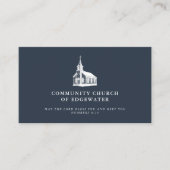 Christelijk Pastor Minimal Country Church Logo Nav Visitekaartje (Voorkant)